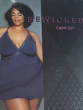 Bewicked Cami Set - Deep Navy Cami XL